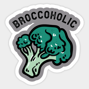 Broccoholic T-shirt Sticker